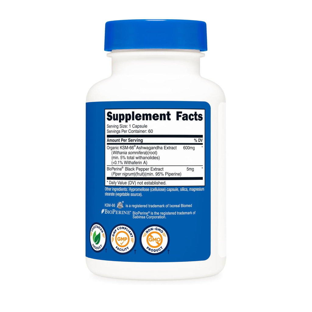 KSM-66 Ashwagandha Root Extract 60 CAPS