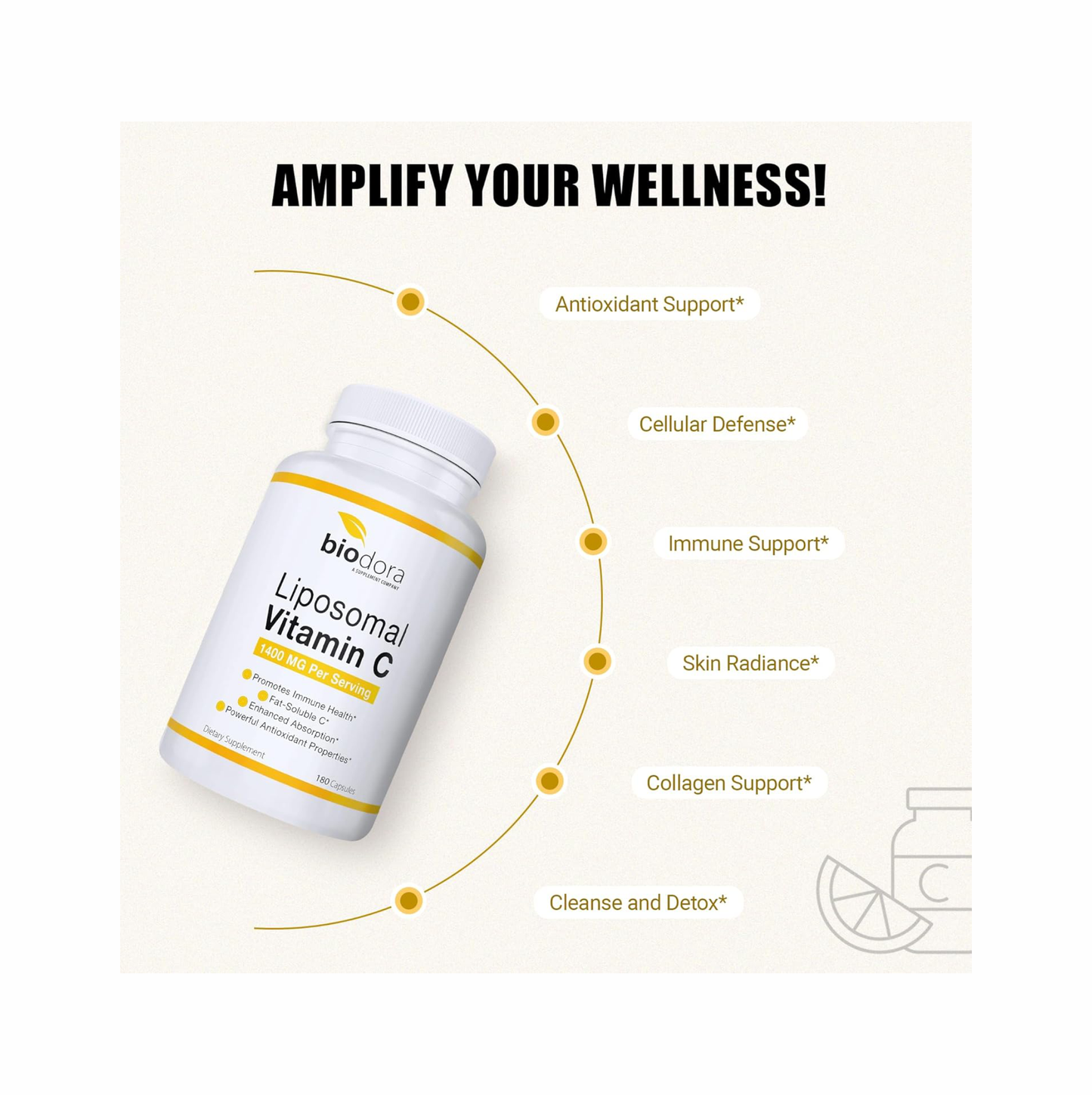 VITAMINA C LIPOSOMAL - 180 CAPS