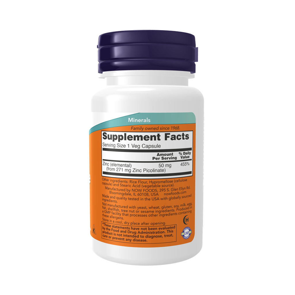 ZINC PICOLINATE 50MG 60 CAPS