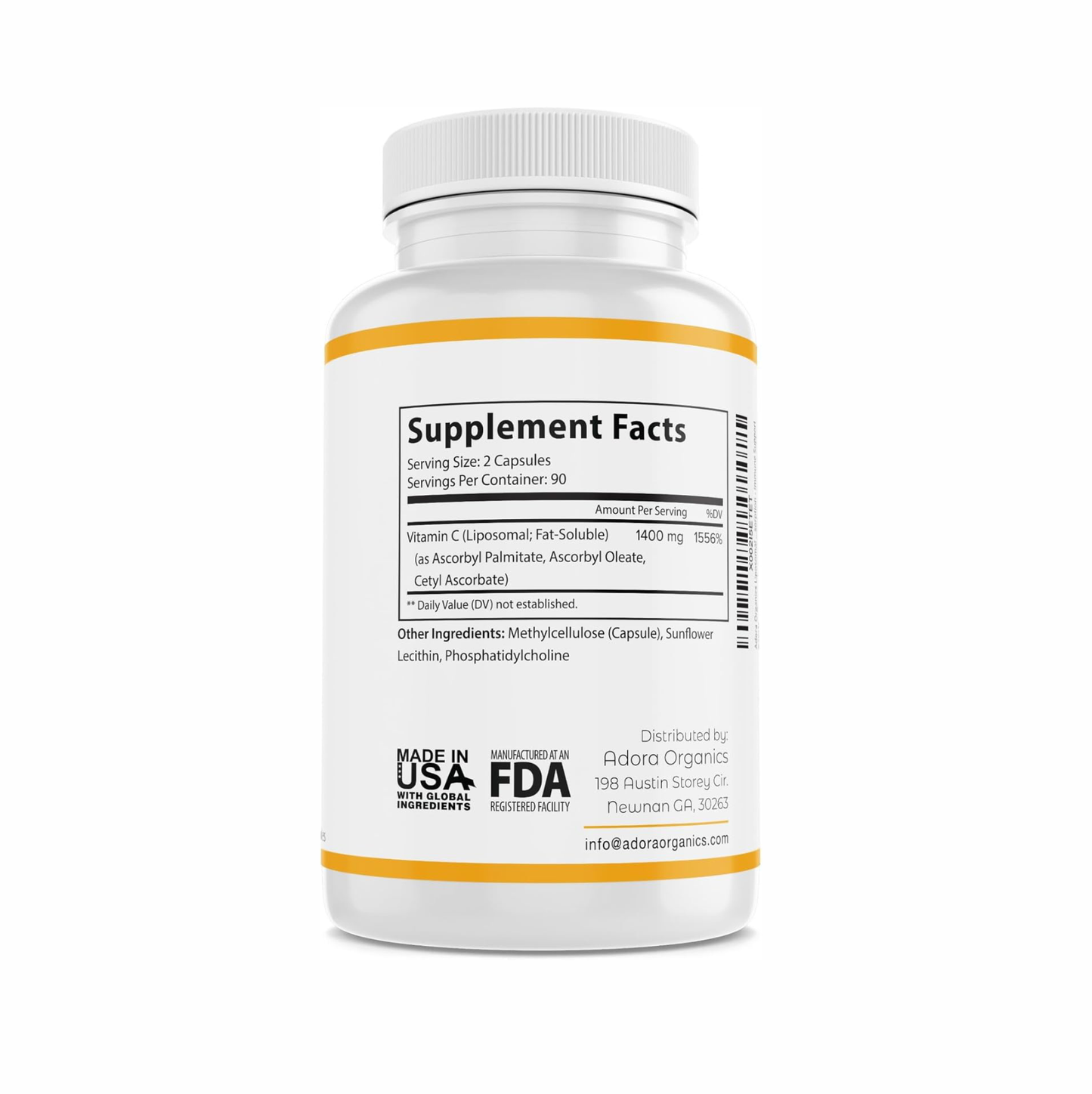 VITAMINA C LIPOSOMAL - 180 CAPS